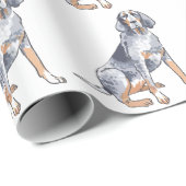 Bluetick Coonhound Geschenkpapier (Rolleneckpunkt)