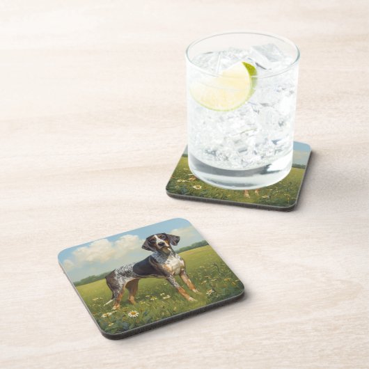 Bluetick Coonhound Getränkeuntersetzer (Rechte Seite)