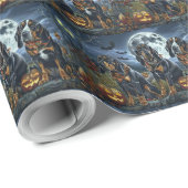 Bluetick Coonhound Halloween Spooky Geschenkpapier (Rolleneckpunkt)