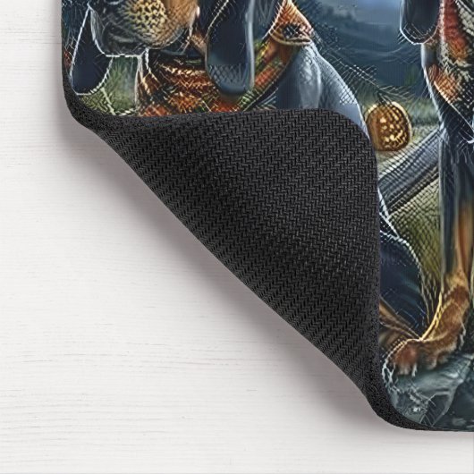 Bluetick Coonhound Halloween Spooky Mousepad (Ecke)