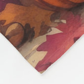 Bluetick Coonhound Herbstleaves Erntedank Art Fleecedecke (Ecke)