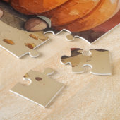 Bluetick Coonhound Herbstleaves Erntedank Art Puzzle (Seite)