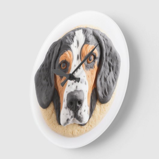 Bluetick Coonhound Hund 3D Inspiriert Große Wanduhr (Winkel)