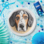 Bluetick Coonhound Hund 3D Inspiriert Pappteller (Party)