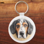 Bluetick Coonhound Hund 3D Inspiriert Schlüsselanhänger (Vorderseite)