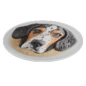 Bluetick Coonhound Hund 3D Inspiriert Schneidebrett (Ecke)