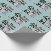 Bluetick Coonhound Hund farbenfroh Geschenkpapier (Ecke)