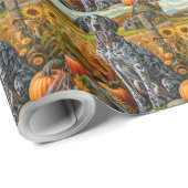 Bluetick Coonhound Hund Herbsternte Erntedank Geschenkpapier (Rolleneckpunkt)