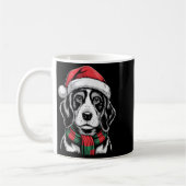 Bluetick Coonhound Hund Weihnachtsmannmütze F Chri Kaffeetasse (Links)