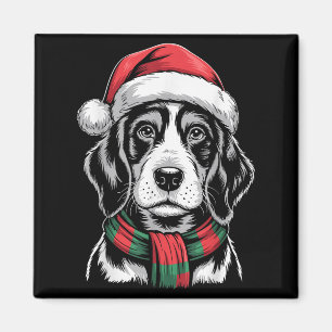 Bluetick Coonhound Hund Weihnachtsmannmütze F Chri Magnet