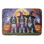 Bluetick Coonhound Hunde Pumpkin Halloween Funny Badematte (Vorderseite)