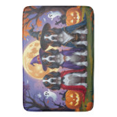 Bluetick Coonhound Hunde Pumpkin Halloween Funny Badematte (Vorderseite Vertikal)