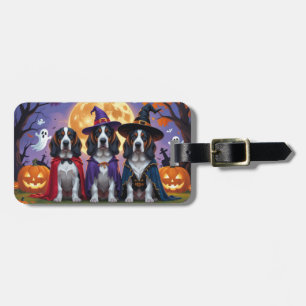 Bluetick Coonhound Hunde Pumpkin Halloween Funny Gepäckanhänger