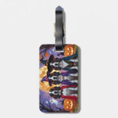 Bluetick Coonhound Hunde Pumpkin Halloween Funny Gepäckanhänger (Rückseite vertikal)