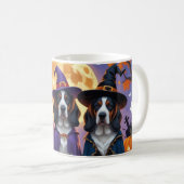 Bluetick Coonhound Hunde Pumpkin Halloween Funny Kaffeetasse (VorderseiteRechts)