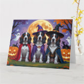 Bluetick Coonhound Hunde Pumpkin Halloween Funny Karte (Gelbe Blume)