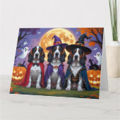 Bluetick Coonhound Hunde Pumpkin Halloween Funny Karte (Vorderseite)