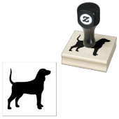 Bluetick Coonhound Hunde Silhouette Gummistempel (Stempel)