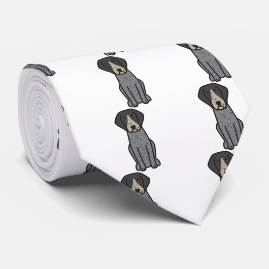 Bluetick Coonhound-HundeCartoon Krawatte (Gerollt)