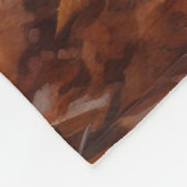 Bluetick Coonhound im Herbst Leaves Fall Inspirier Fleecedecke (Ecke)