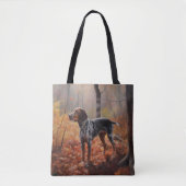 Bluetick Coonhound im Herbst Leaves Fall Inspirier Tasche (Vorderseite)