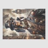 Bluetick Coonhound in Steampunk - Decoupage- Seidenpapier (Vorderseite)