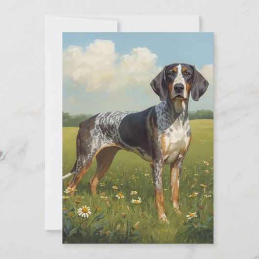Bluetick Coonhound Karte (Vorderseite)
