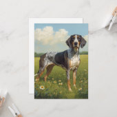 Bluetick Coonhound Karte (Vorderseite/Rückseite Beispiel)