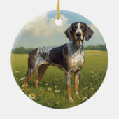 Bluetick Coonhound Keramik Ornament (Hinten)