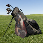 Bluetick Coonhound mit Weihnachten des Weihnachtsm Golfhandtuch (Gras)