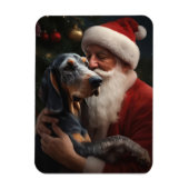 Bluetick Coonhound mit Weihnachten des Weihnachtsm Magnet (Vertikal)