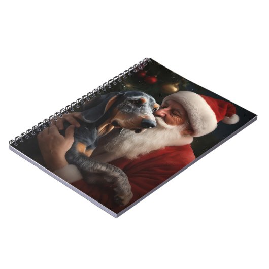 Bluetick Coonhound mit Weihnachten des Weihnachtsm Notizblock (Linke Seite)