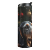 Bluetick Coonhound mit Weihnachten des Weihnachtsm Thermosbecher (Nach links gedreht)