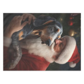 Bluetick Coonhound mit Weihnachten des Weihnachtsm Tischdecke (Vorderseite (Horizontal))