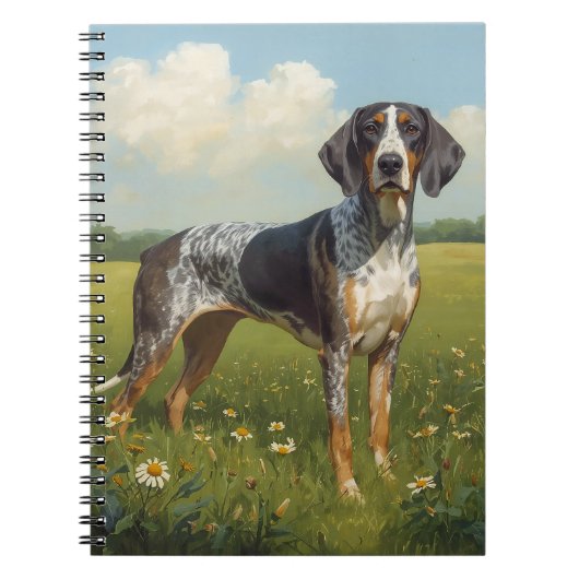 Bluetick Coonhound Notizblock (Vorderseite)