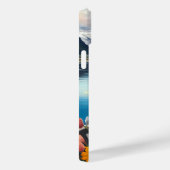 Bluetick Coonhound on a Paddle: Ein Landschaftlich Case-Mate iPhone Hülle (Rückseite / Rechts)