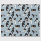 Bluetick Coonhound-Packpapier Geschenkpapier (Flach)