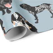 Bluetick Coonhound-Packpapier Geschenkpapier (Rolleneckpunkt)