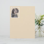 Bluetick Coonhound Painting - Niedlich Original Hu (Stehend Vorderseite)