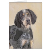 Bluetick Coonhound Painting - Niedlich Original Hu (Vorne)