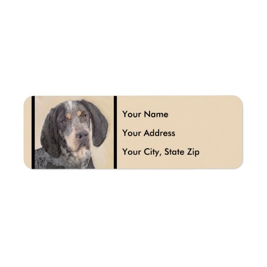 Bluetick Coonhound Painting - Niedlich Original Hu (Vorne)