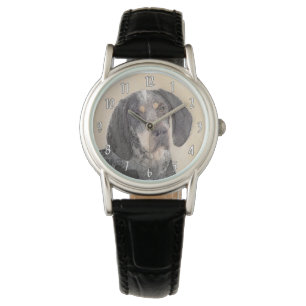 Bluetick Coonhound Painting - Niedlich Original Hu Armbanduhr