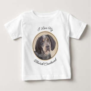 Bluetick Coonhound Painting - Niedlich Original Hu Baby T-shirt