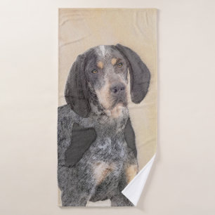Bluetick Coonhound Painting - Niedlich Original Hu Badhandtuch Set