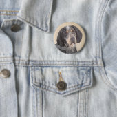 Bluetick Coonhound Painting - Niedlich Original Hu Button (Beispiel)