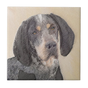 Bluetick Coonhound Painting - Niedlich Original Hu Fliese