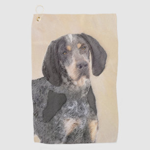 Bluetick Coonhound Painting - Niedlich Original Hu Golfhandtuch