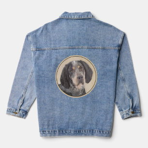 Bluetick Coonhound Painting - Niedlich Original Hu Jeansjacke