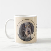 Bluetick Coonhound Painting - Niedlich Original Hu Kaffeetasse (Links)