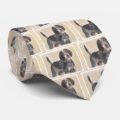 Bluetick Coonhound Painting - Niedlich Original Hu Krawatte (Gerollt)